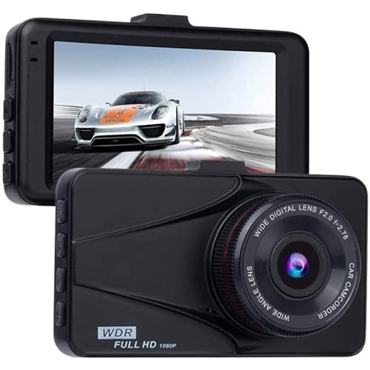 T670 Plus DVR Dash Cam for Semi Truck with Night Vision Dual Travel Recorder Full HD 3 inch LCD Screen 170 Wide Angle, WDR, G-Sensor, Loop Recording UXT670P