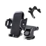 UrbanX Mobile Phone Car Holder Mount Windshield/Air Vent/Dashboard Cell Phone Holder for Car 360 Degree Rotation Universal Suction Mount Stand- Black