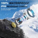 UrbanX UX100 HD Backup Camera Rear View License Plate 150° Angle Reverse Camera, Clear Night Vision And Waterproof. Supports Any Pickup, Truck, Car & SUV.