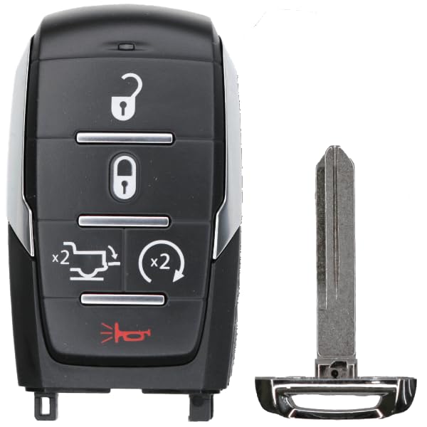 41GxKaupsEL.jpg Keys4Less 2022 Ram 1500 Key Fob - Fcc: Oht-4882056, Oht4882056 - Pn: 68584154 - 5 Button - Image 1