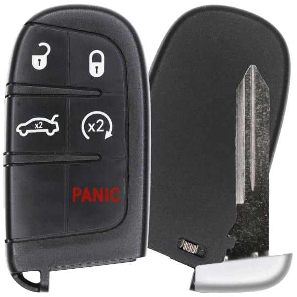 UrbanX Replacement 2018 Chrysler 300 Key Fob – Fcc: M3N-40821302, M3N40821302 – Pn: 56046759Af, 56046759Aa, 05026676Ah – 5 Button