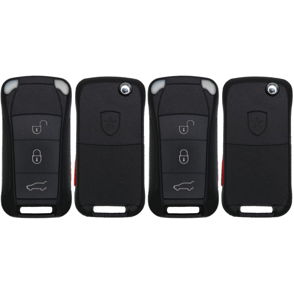 519Qd-WQumL.jpg UrbanX Replacement 2003 Porsche Cayenne Key Fob – Fcc: Kr55Wk45032 – Pn: 7L5-959-753-B-K – 4 Button - Image 1