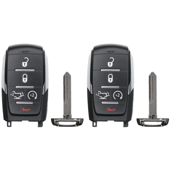 UrbanX Replacement 2019-2024 Ram 1500 Key Fob – Fcc: Oht-4882056, Oht4882056 – Pn: 68584154, 68584154Aa – 5 Button