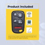 UrbanX (2-Pack) Replacement 2003 Honda Odyssey Key Fob – FCC: OUCG8D-440H-A, OUCG8D440HA – PN: 72147-S0X-A01, 72147-S0X-A02 – 5 Button alternate view 2