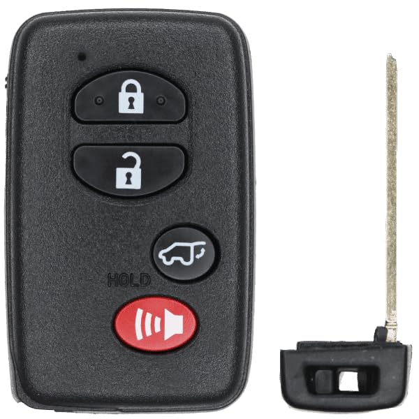 UrbanX Replacement 2014 Toyota Venza Key Fob – FCC: HYQ14ACX – PN: 89904-0T060, 89904-0T020 – 4 Button