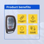 UrbanX (2-Pack) Replacement 2017-2019 Hyundai Sonata Key Fob – FCC: CQOFD00120 – PN: 95440-C1500 – 4 Button alternate view 5