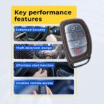 UrbanX (9-Pack) Replacement 2017-2019 Hyundai Sonata Key Fob – FCC: CQOFD00120 – PN: 95440-C1500 – 4 Button alternate view 6