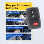 UrbanX Replacement 2011 Toyota RAV4 Key Fob – FCC: HYQ14AEM – PN: 89904-0R060 – 3 Button alternate view 4