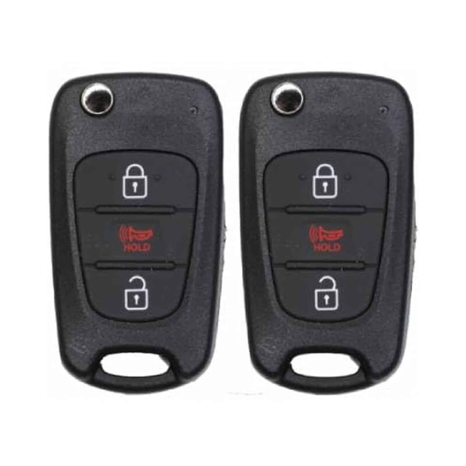 Version 1.0.0 UrbanX (2-Pack) Replacement 2012-2013 Kia Rio Key Fob – FCC: TQ8-RKE-3F02 – PN: 95430-1W020 – 4 Button - Image 1