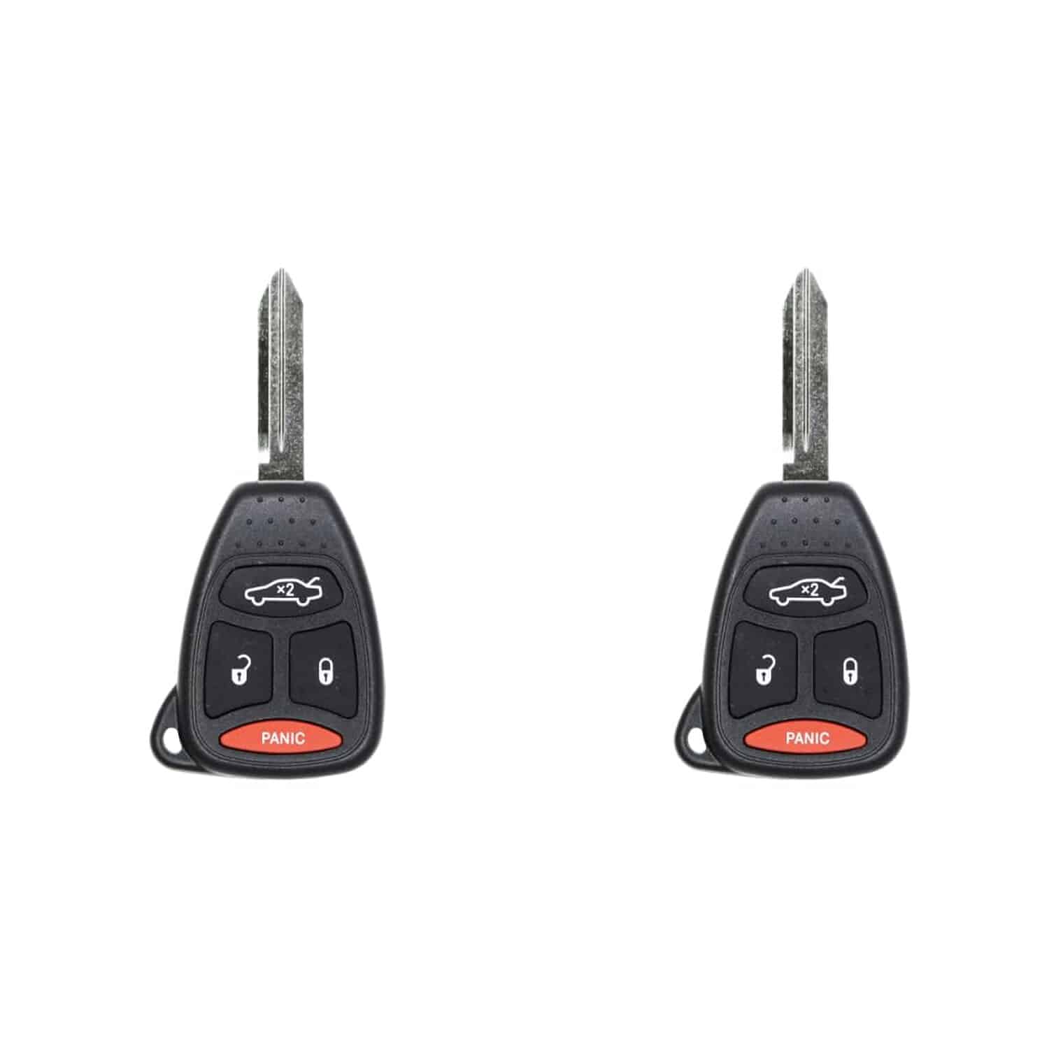 Version 1.0.0 UrbanX (2-Pack) Replacement 2005-2007 Chrysler 300 Key Fob – FCC: KOBDT04A – PN: 05179514AA – 4 Button - Image 1
