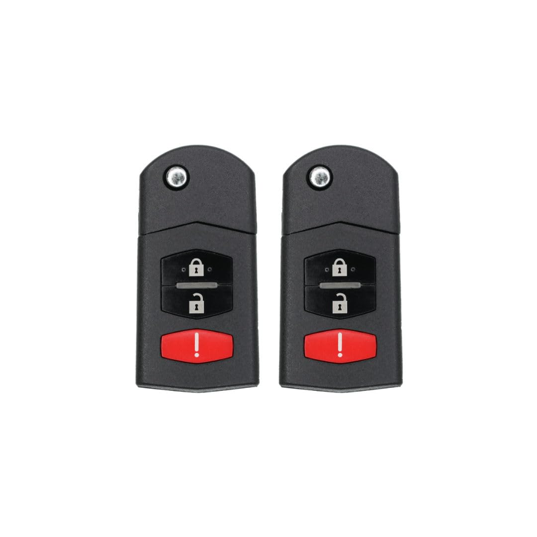 Version 1.0.0 UrbanX (2-Pack) Replacement 2012 Mazda Cx-7 Key Fob – Pn: Bcr2-67-5Ry – 3 Button - Image 1