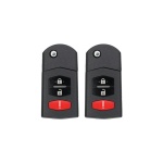 UrbanX (2-Pack) Replacement 2007 Mazda Cx-7 Key Fob – Pn: Bcr2-67-5Ry, Bcr2675Ry, Cc43-67-5Ryc, Cc43675Ryc – 3 Button