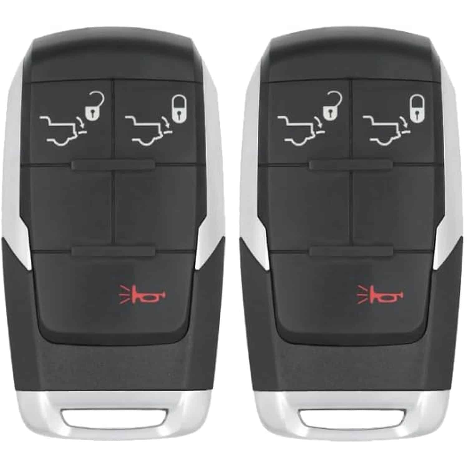 Version 1.0.0 UrbanX (2-Pack) Replacement 2021 Ram Laramie Key Fob – FCC: GQ4-76T – PN: 68381171, 68381171AC – 3 Button - Image 1