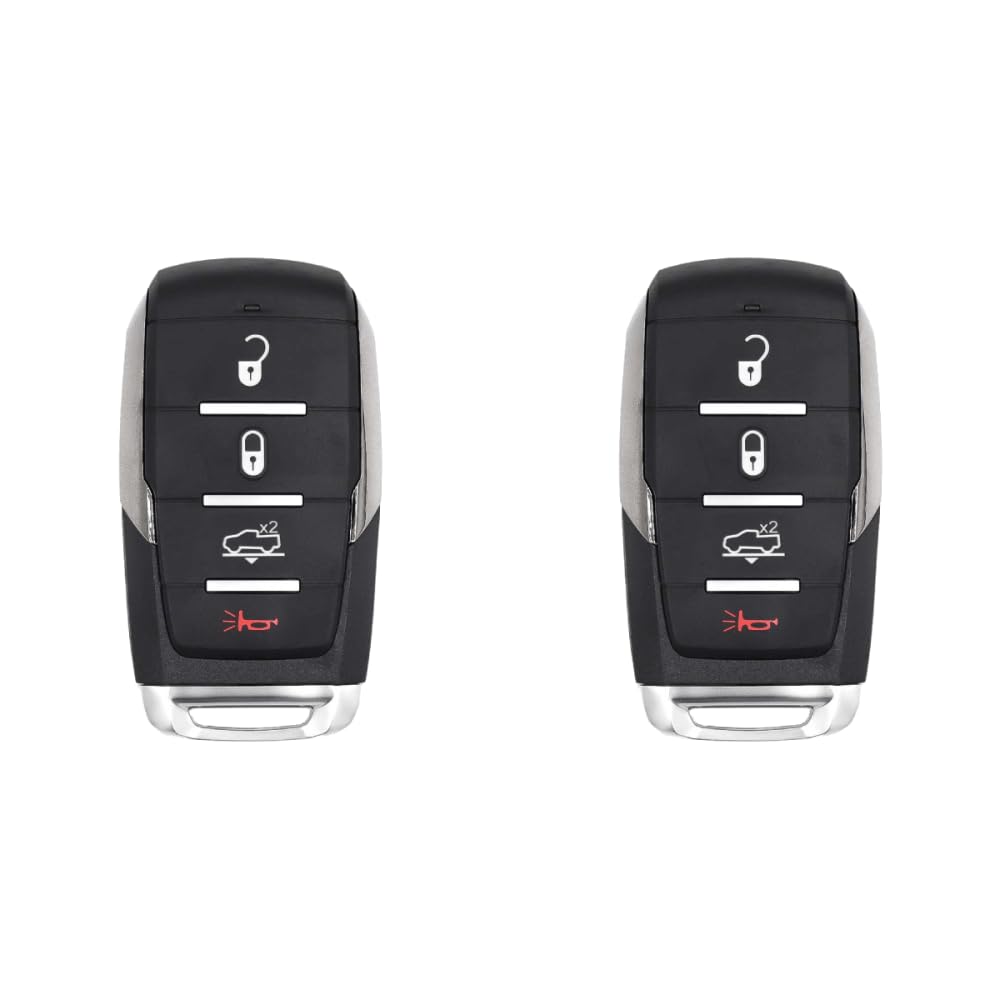 Version 1.0.0 UrbanX (2-Pack) Replacement 2023 RAM 1500 Big Horn Key Fob – Fcc: Oht-4882056, Oht4882056 – Pn: 68584152 – 4 Button - Image 1