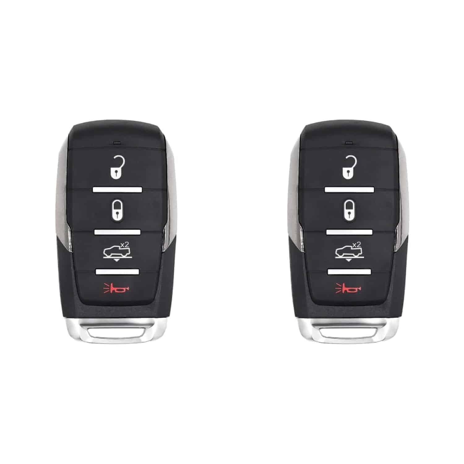 Version 1.0.0 UrbanX (2-Pack) Replacement 2021 RAM 1500 Key Fob – FCC: OHT-4882056, OHT4882056 – PN: 68584152 – 4 Button - Image 1