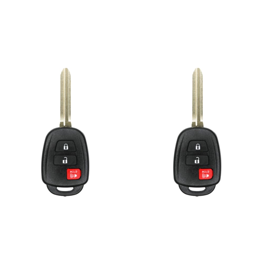 Version 1.0.0 (2-Pack) Replacement 2017 Toyota RAV4 Key Fob