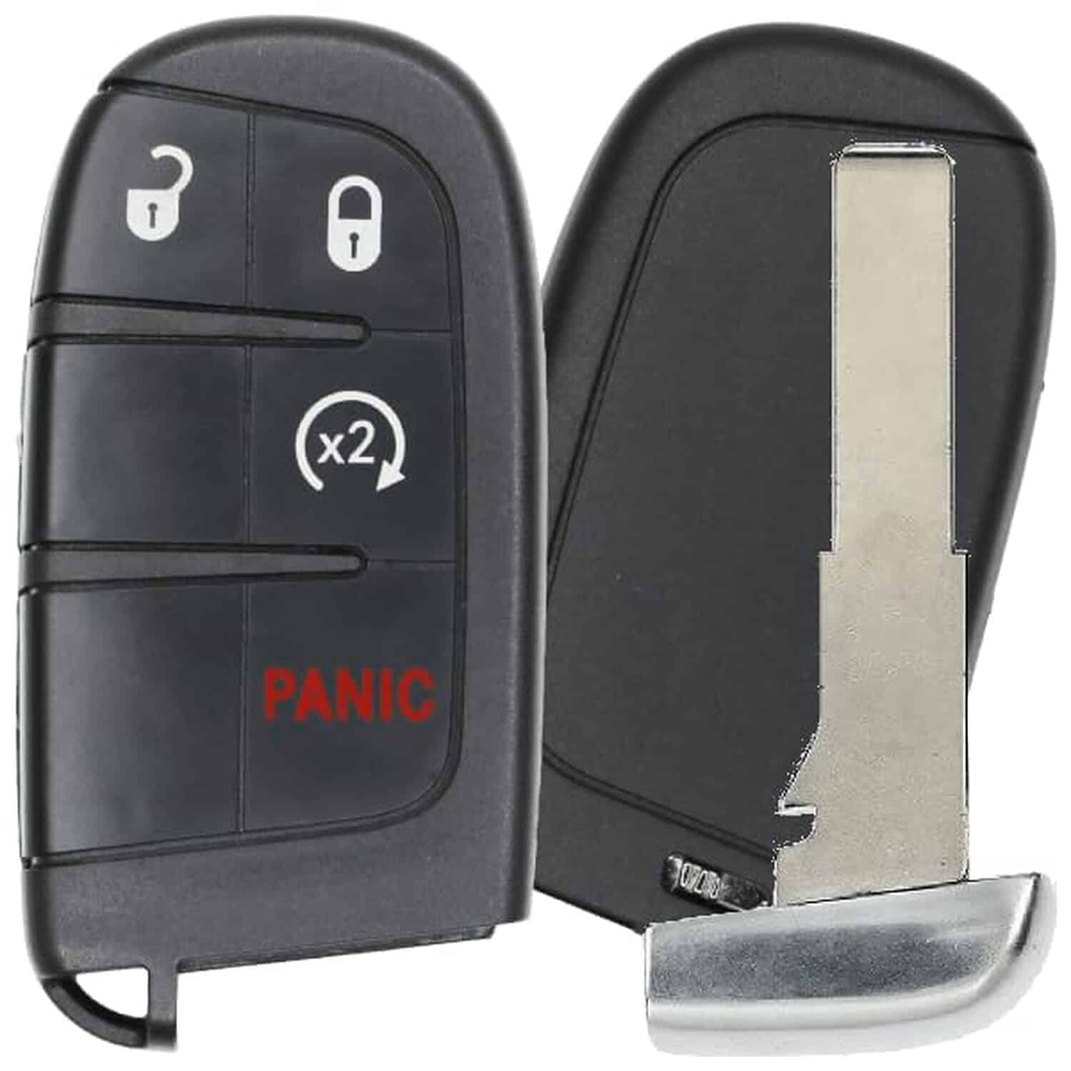 Version 1.0.0 UrbanX Replacement 2017 Jeep Renegade Key Fob – FCC: M3N-40821302, M3N40821302 – PN: 735636994 – 4 Button - Image 1