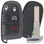 UrbanX Replacement 2015 Jeep Renegade Key Fob – FCC: M3N-40821302, M3N40821302 – PN: 735636994, 6BY88DX9AA, 68264811AA – 4 Button