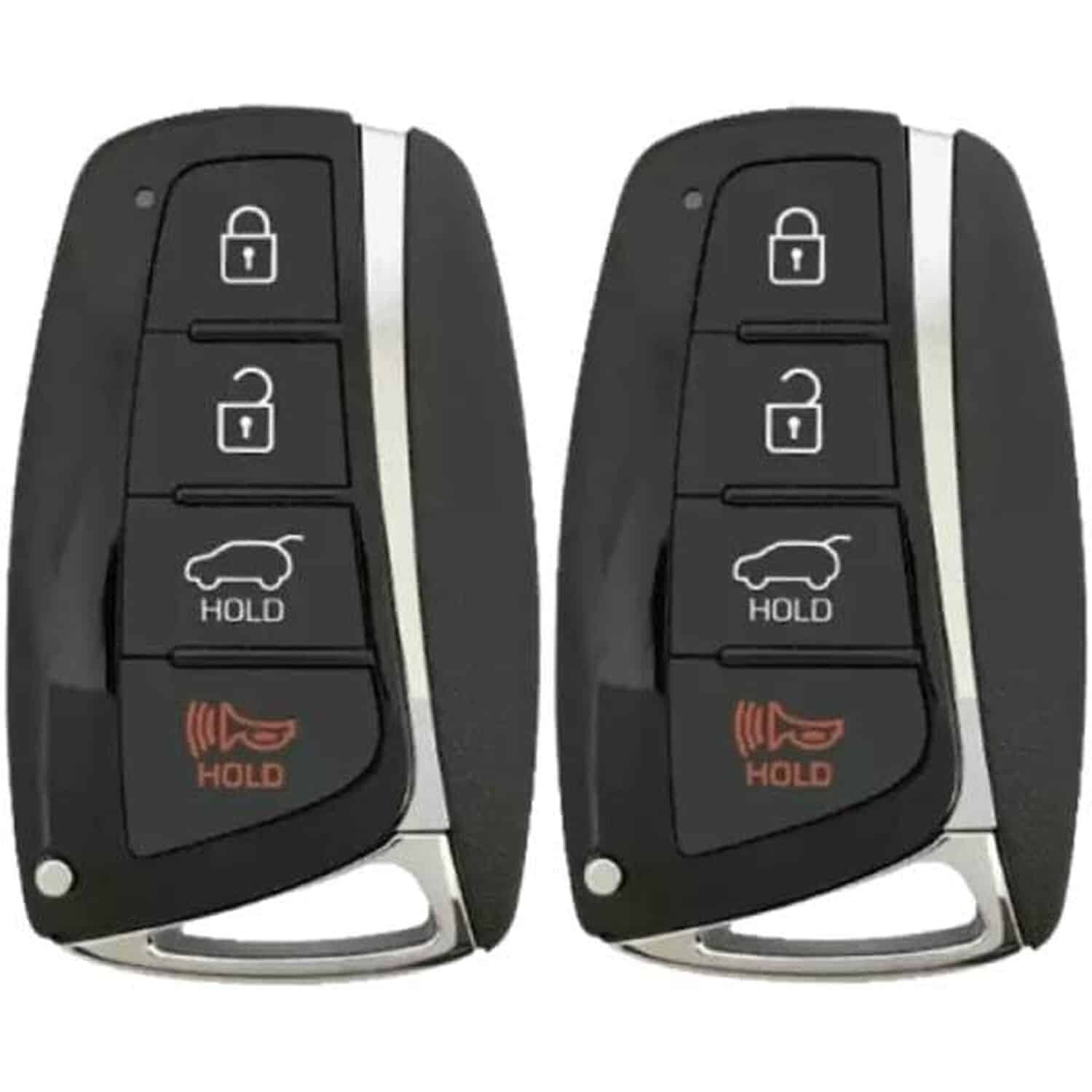 Version 1.0.0 UrbanX (2-Pack) Replacement 2013-2018 Hyundai Santa Fe Sport Key Fob – FCC: SY5DMFNA04 – PN: 95440-4Z200 – 4 Button - Image 1