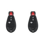 UrbanX (2-Pack) Replacement 2014 RAM Truck Key Fob – Fcc: Gq4-53T, Gq453T – Pn: 68521302, 68521302Aa – 4 Button