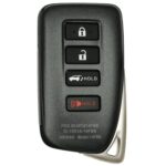 UrbanX Replacement 2016-2020 Lexus RX450h Key Fob – FCC: HYQ14FBB – PN: 89904-0E160, 899040E160 – 4 Button