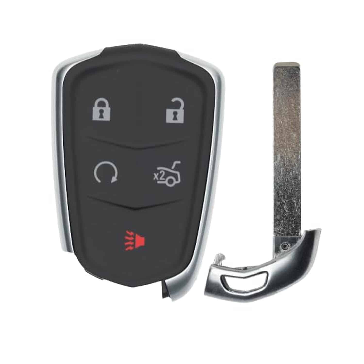 Version 1.0.0 UrbanX Replacement 2018 Cadillac CT6 Key Fob – FCC: HYQ2EB – PN: 13510255, 13598538, 13598540 – 0 Button - Image 1