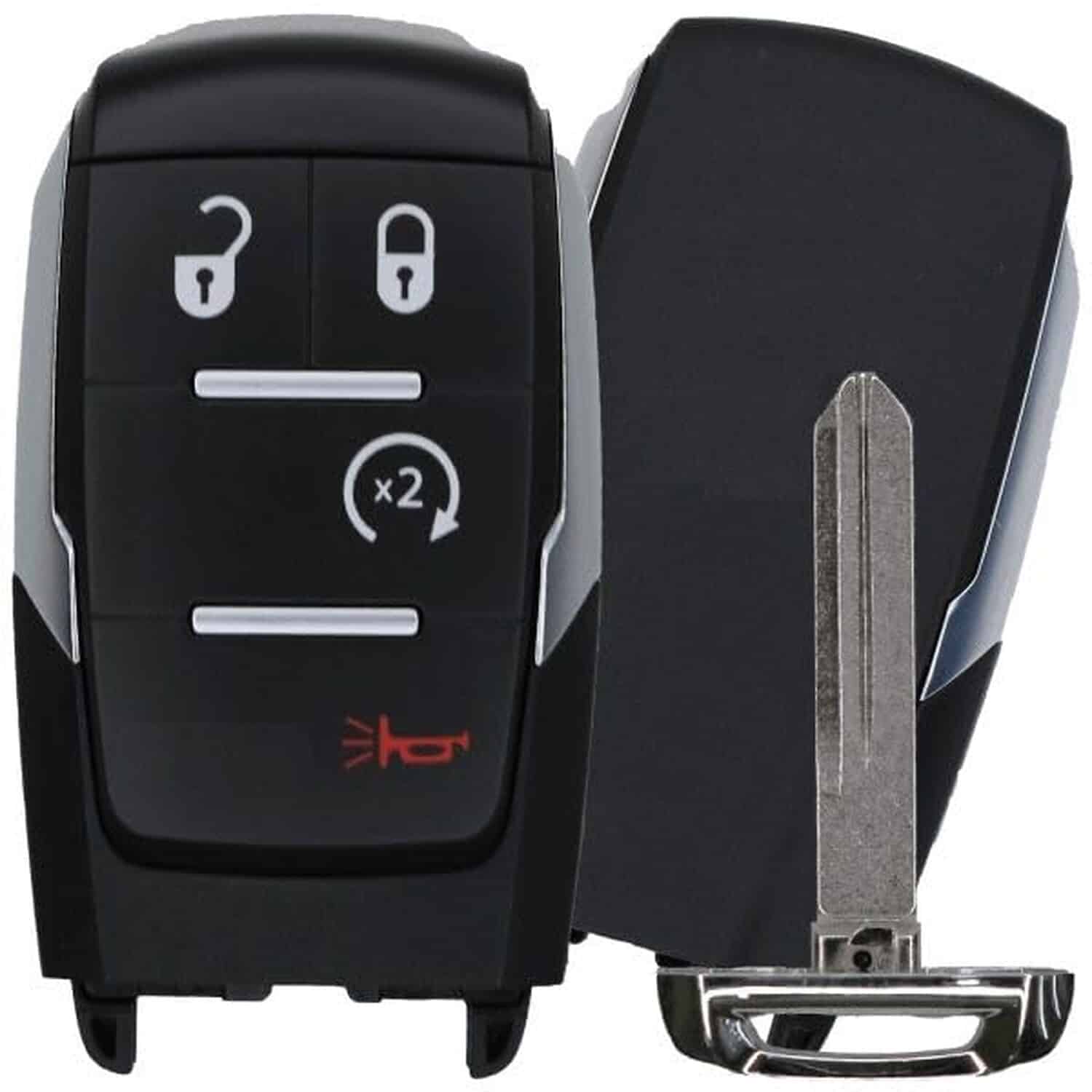 Version 1.0.0 UrbanX Replacement 2026 Ram 2500 3500 4500 5500 Key Fob – FCC: GQ4-76T – PN: 68547362, 68547362AB – 4 Button - Image 1