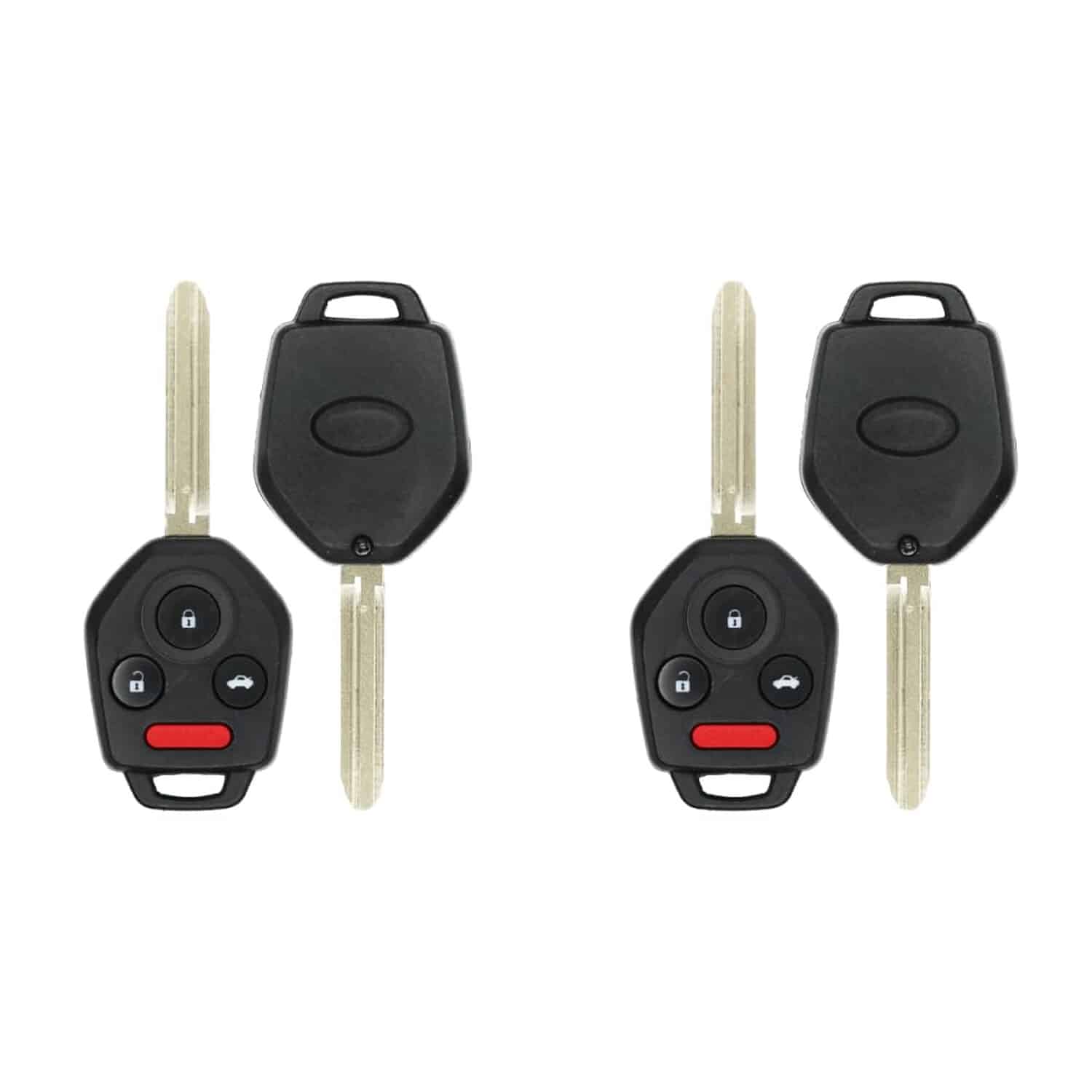 Version 1.0.0 UrbanX (2-Pack) Replacement 2017 Subaru Forester Key Fob – FCC: CWTWBU766 – PN: 57497-FJ031 – 4 Button - Image 1