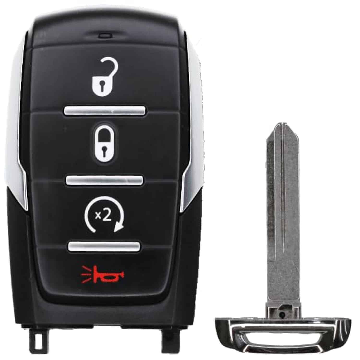 Version 1.0.0 UrbanX Replacement 2024-2025 Ram 1500 Key Fob – FCC: OHT-4882056, OHT4882056 – PN: 68584153, 68584153AA – 4 Button - Image 1