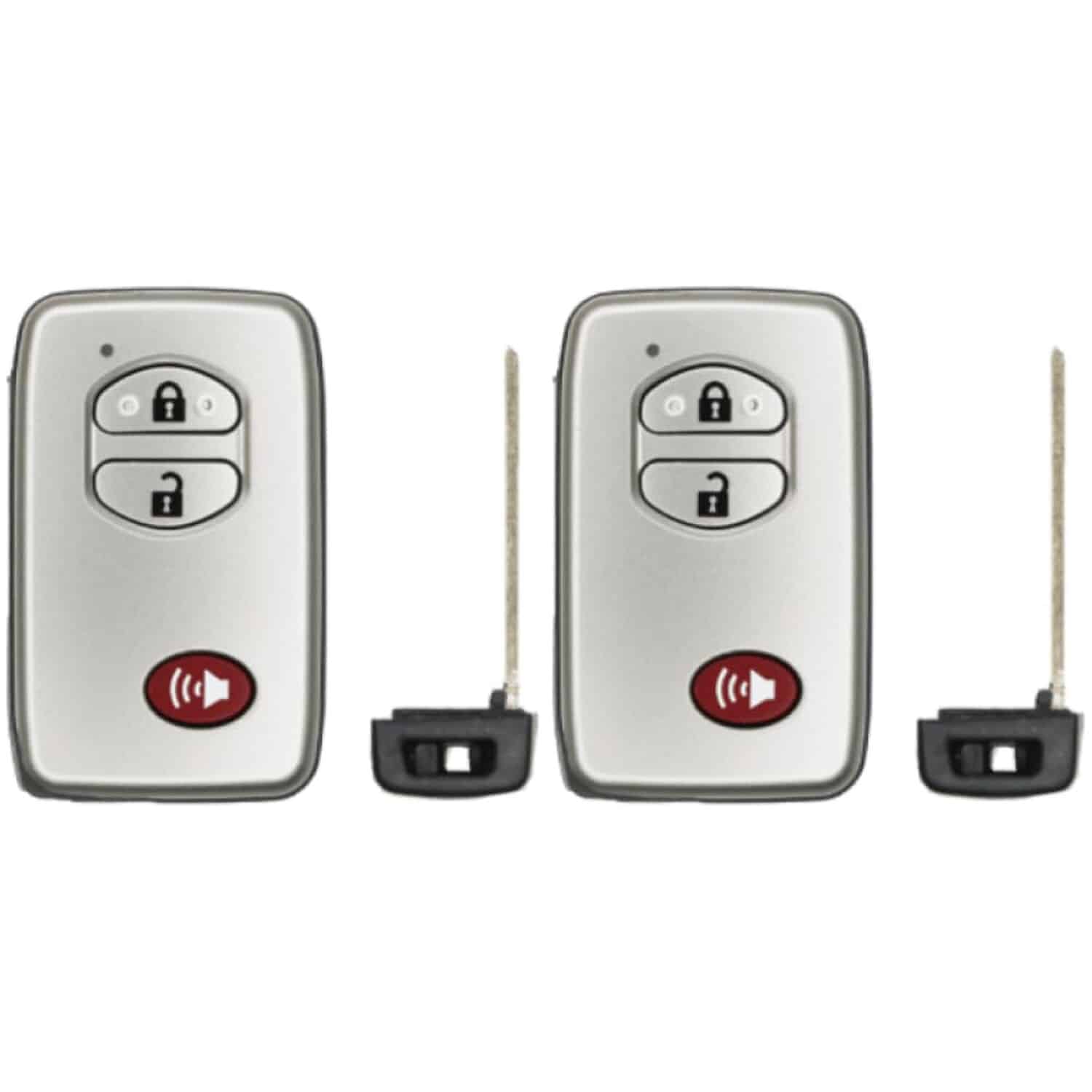 Version 1.0.0 UrbanX (2-Pack) Replacement 2011 Toyota Land Cruiser Key Fob – FCC: HYQ14AEM – PN: 89904-60770, 89904-60771 – 3 Button - Image 1