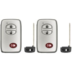 UrbanX (2-Pack) Replacement 2009 Toyota Land Cruiser Key Fob – FCC: HYQ14AEM – PN: 89904-60770, 89904-60771 – 3 Button