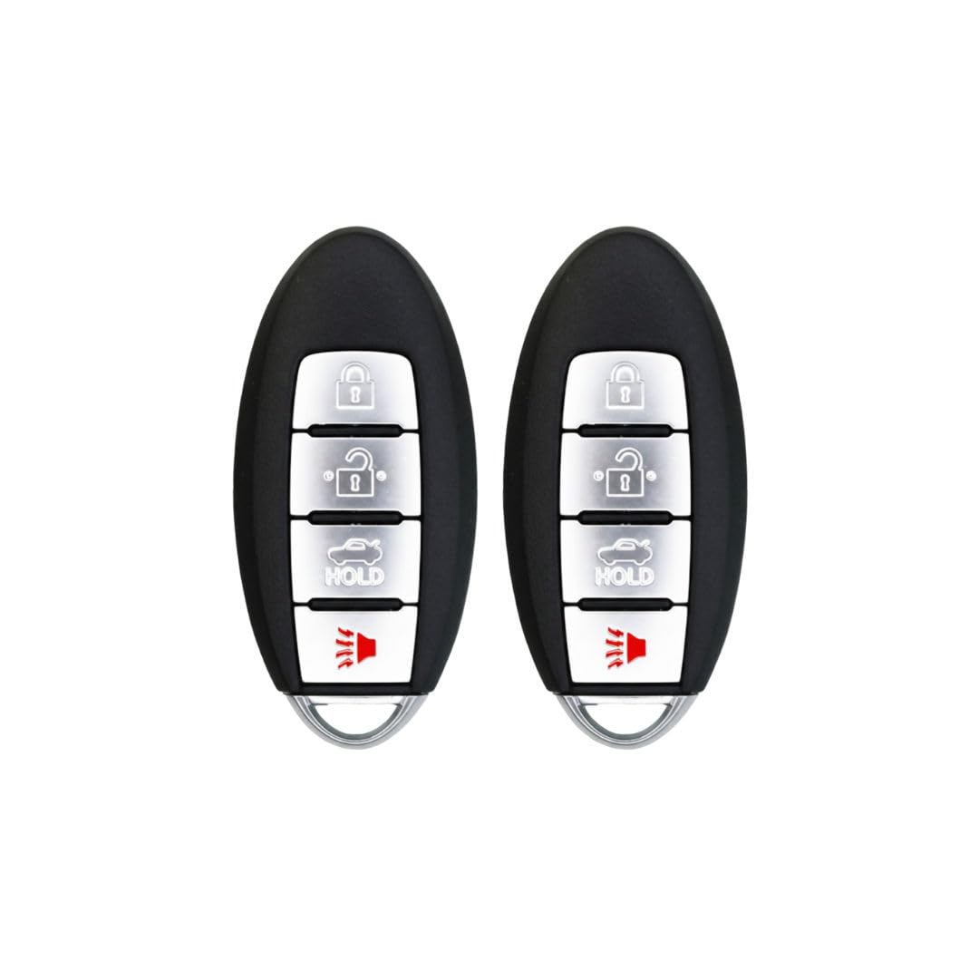 Version 1.0.0 UrbanX (2-Pack) Replacement 2019 Nissan Altima Key Fob – FCC: KR5TXN1, 2AOKM-NI13 – PN: 285E3-6CA1A, 285E36CA1A – 4 Button - Image 1