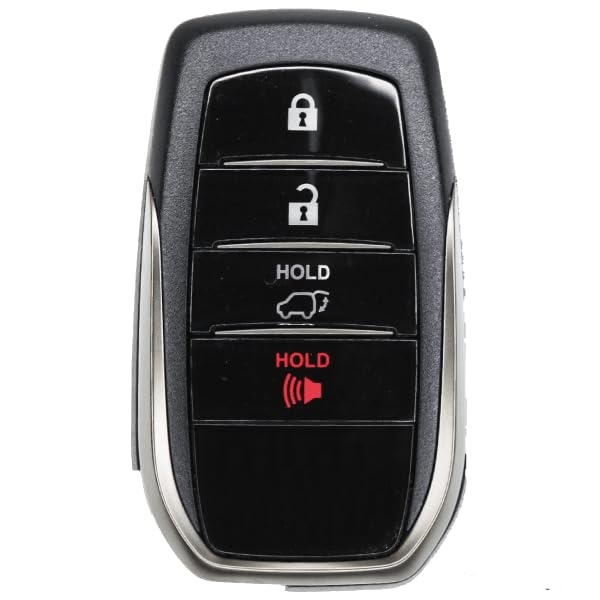 Replacement 2018-2019 Toyota Land Cruiser Key Fob – Fcc: Hyq14Fba – Pn: 89904-60M80 – 4 Button