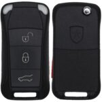 UrbanX Replacement 2003-2004 Porsche Cayenne Key Fob – FCC: KR55WK45032 – PN: 7L5-959-753-B-K – 4 Button