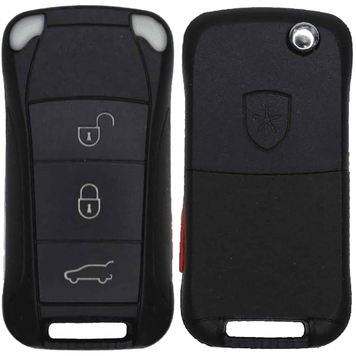Version 1.0.0 UrbanX Replacement 2004 Porsche Cayenne Key Fob – FCC: KR55WK45032 – PN: 7L5-959-753-B-K – 4 Button - Image 1