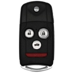 UrbanX Replacement Key Fob for 2007 Acura TL 4 Button Flip
