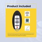 UrbanX Replacement 2021 Nissan Sentra Key Fob – FCC: KR5TXN1, 2AOKM-NI13 – PN: 285E3-6CA1A, 285E36CA1A – 4 Button - Image 3