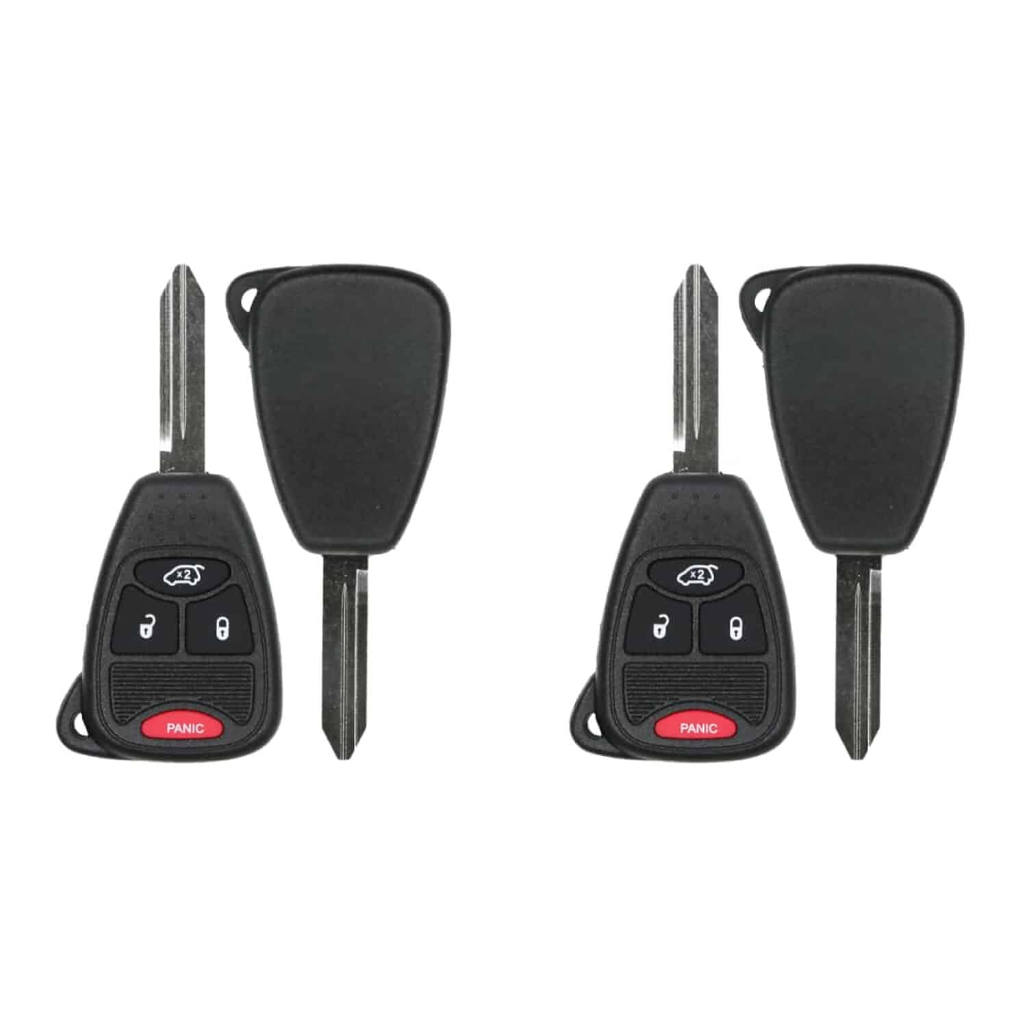 Version 1.0.0 UrbanX (2-Pack) Replacement 2008 Chrysler Pacifica Key Fob – FCC: M3N65981772, M3N5WY72XX – PN: 04589053 – 4 Button - Image 1