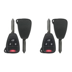 UrbanX (2-Pack) Replacement 2005-2007 Jeep Liberty Key Fob – FCC: M3N65981772, M3N5WY72XX – PN: 04589053 – 4 Button