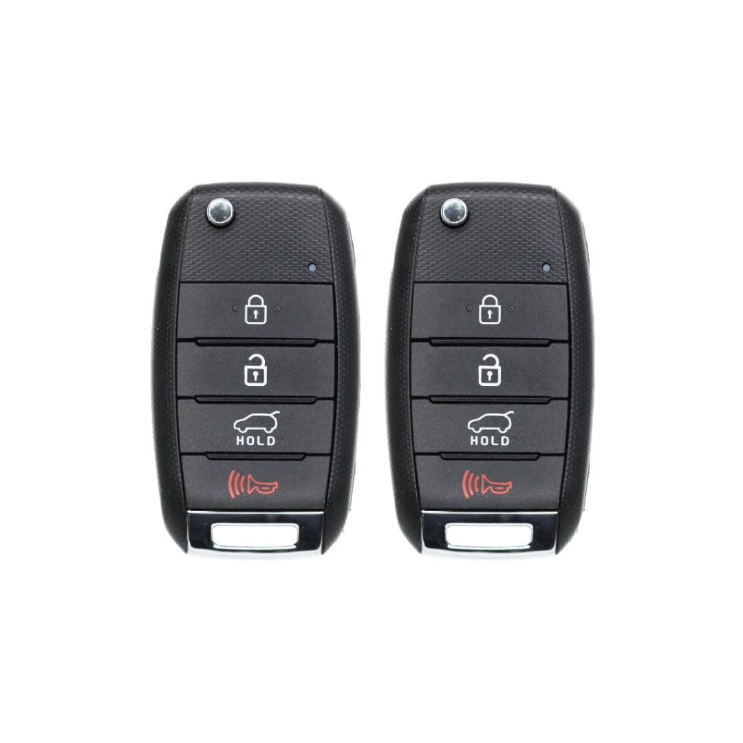 Version 1.0.0 UrbanX Replacement 2014-2016 Kia Sportage Key Fob (2-Pack) – FCC: NYODD4TX1306-TFL – PN: 95430-3W350 – 4 Button - Image 1