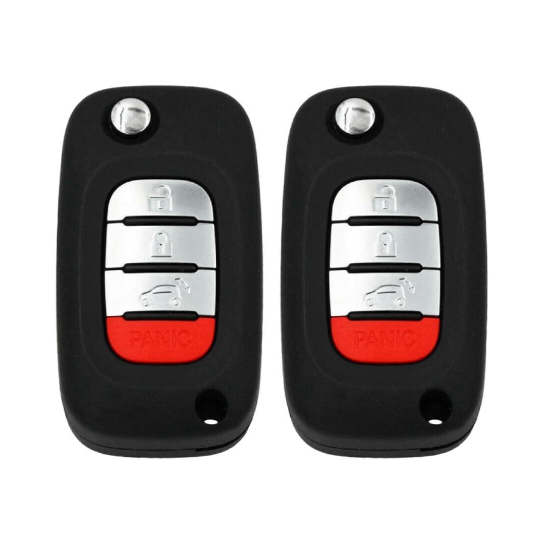 Version 1.0.0 (2-Pack) Replacement 2016 Smart Forfour Key Fob