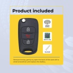 UrbanX (2-Pack) Replacement 2012-2013 Kia Sportage Key Fob – FCC: NYOSEKSAM11ATX – PN: 95430-3W701 – 3 Button - Image 3