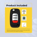 UrbanX Replacement 2015 Smart Fortwo Key Fob – FCC: CWTWB1G767 – PN: CWTWB1G767 – 0 Button - Image 2