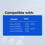 UrbanX Replacement 2019 Lexus RX350 Key Fob – Fcc: Hyq14Fbb – Pn: 89904-0E160 – 4 Button - Image 4