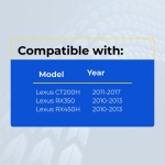 UrbanX Replacement 2010 Lexus RX350 Key Fob – Fcc: Hyq14Acx – Pn: 89904-48481 – 3 Button - Image 4