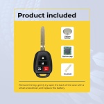 UrbanX (2-Pack) Replacement 2014-2016 Toyota Highlander Key Fob – FCC: HYQ12BDP – PN: 89070-0R130 – 3 Button - Image 3