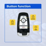 UrbanX Replacement 2023 Ford Maverick Key Fob FCC: M3N-A2C931426, Compatibility, M3NA2C931426, 164-R8297, 164-R8182 PN: 164-R8297, 164-R8182 4-Btn - Image 2
