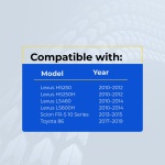 UrbanX Replacement 2011 Lexus HS250 Key Fob – Fcc: Hyq14Acx – Pn: 89904-50F90, 89904-75030 – 4 Button - Image 4