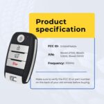 UrbanX Replacement 2014-2017 Kia Optima, Rio, Sorento Key Fob – FCC: 95440-2T510, SY5XMFNA04 – PN: 95440-2T510 – 4 Button - Image 5