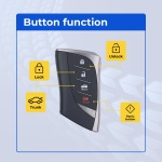 UrbanX Replacement 2020 Lexus LS500 / LS500h Key Fob – Fcc: Hyq14Fbf – Pn: 8990H-50020 – 4 Button - Image 2